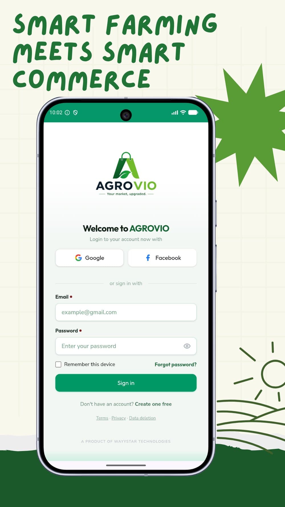 Agrovio welcome — smart farming meets smart commerce