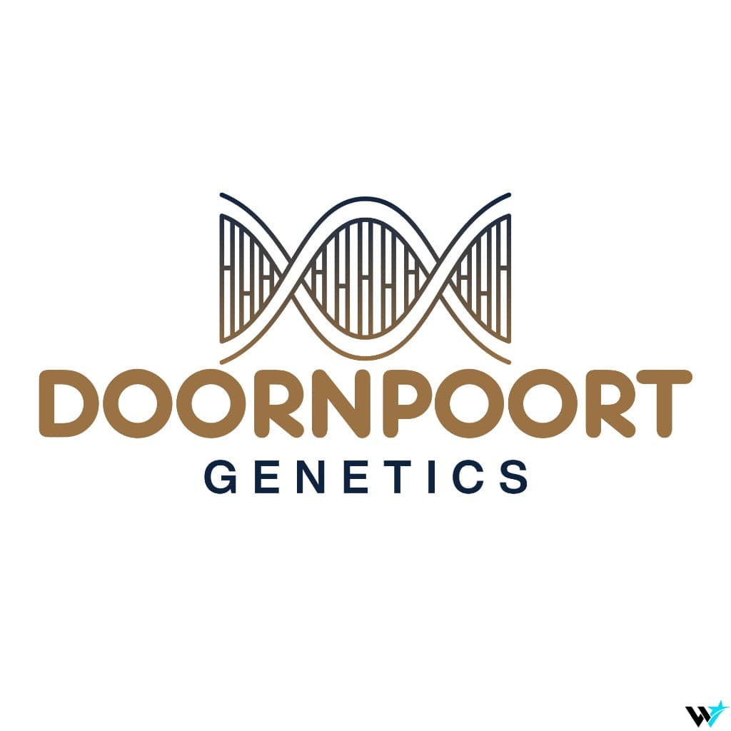 Doornpoort Genetics — DNA Helix Emblem — Logos design by WAYYSTAR