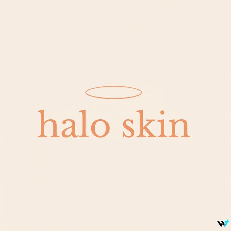 Elegant Halo Skin Logo with Light Gradient — Logos design by WAYYSTAR