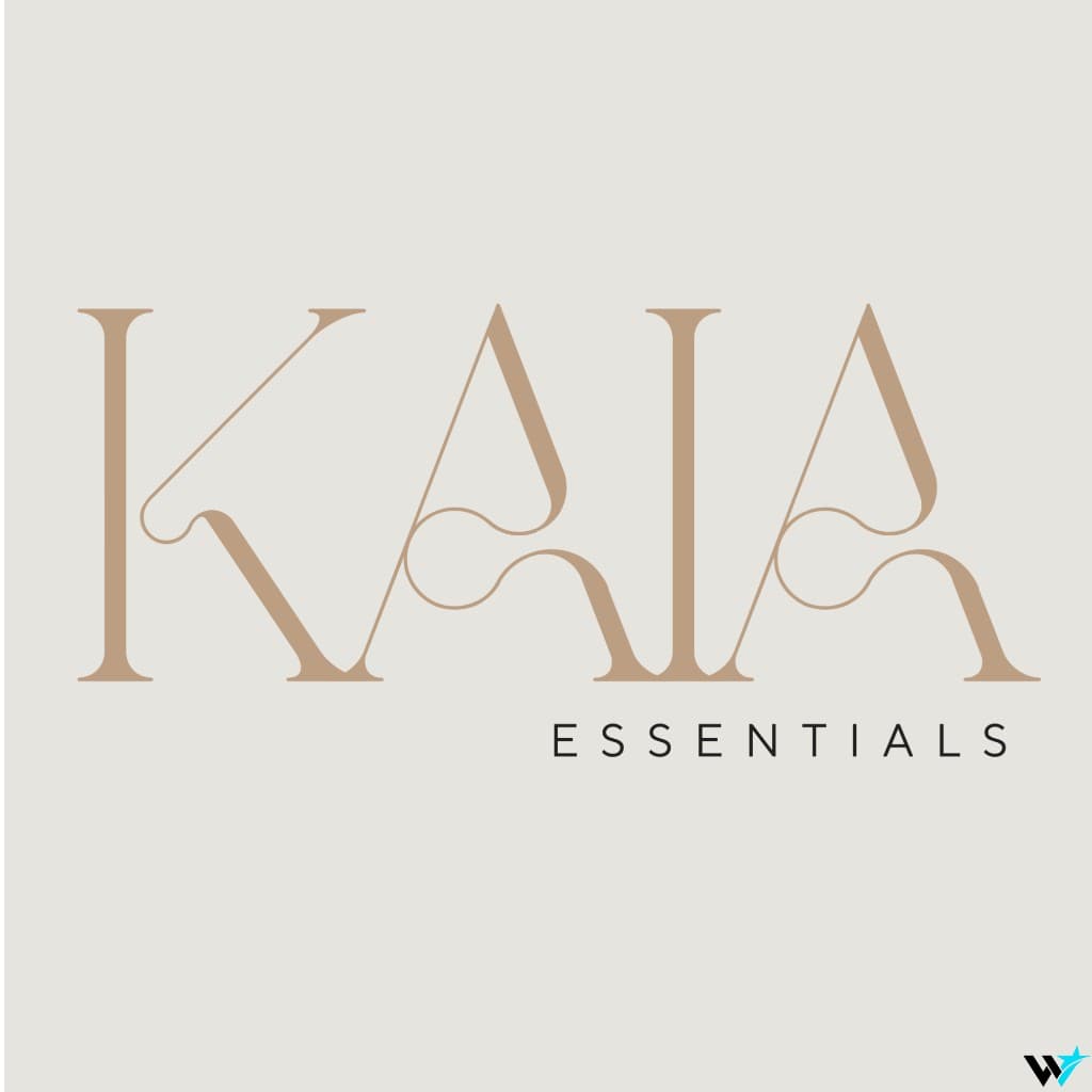 Kaia Essentials — Interconnected Serif Wordmark — Logos design by WAYYSTAR