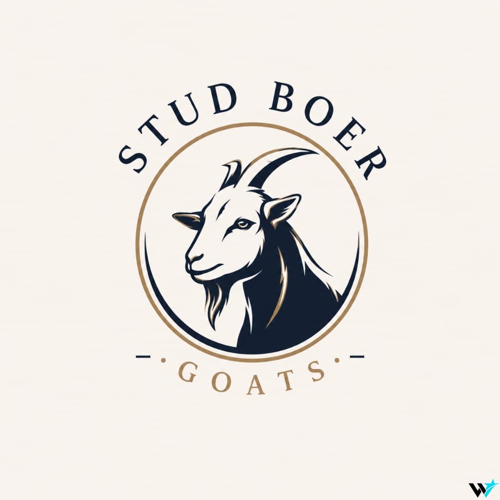 Stud Boer Goats — Premium Breeding Badge — Logos design by WAYYSTAR